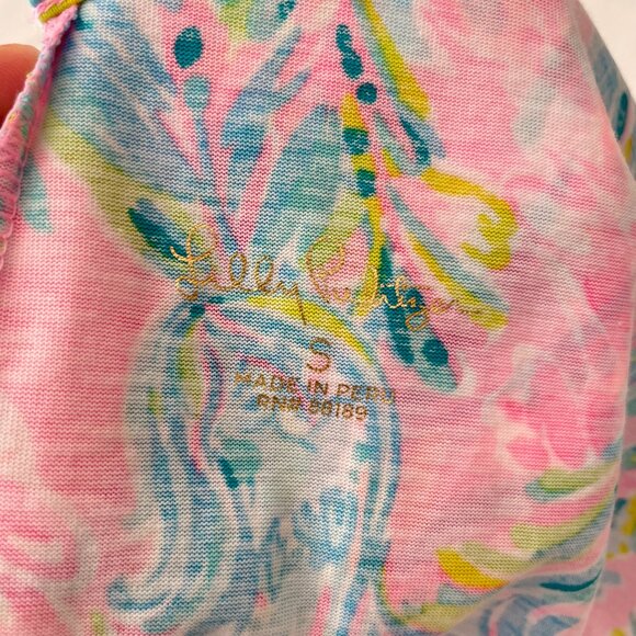 *Lilly Pulitzer Kristen Ruffle Flounce Shift Dress in Unicorn of the Sea Size S - Picture 7 of 16